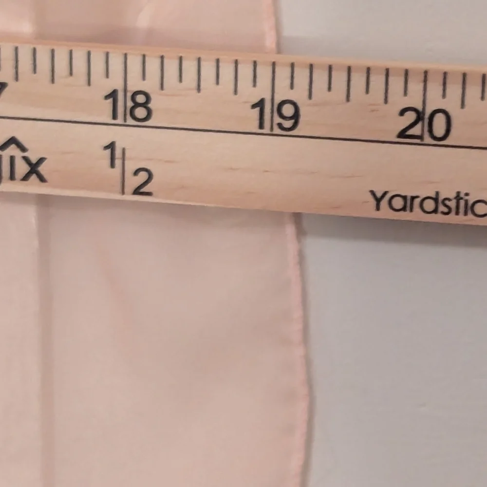 🩷 Vintage Creamy Peach Petal Pink Sheer Scarf No Tags Glamour 1940